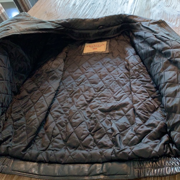 Men’s Genuine Leather Bomber Jacket - Picture 6 of 14